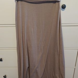 Tan cotton blend Maxi skirt